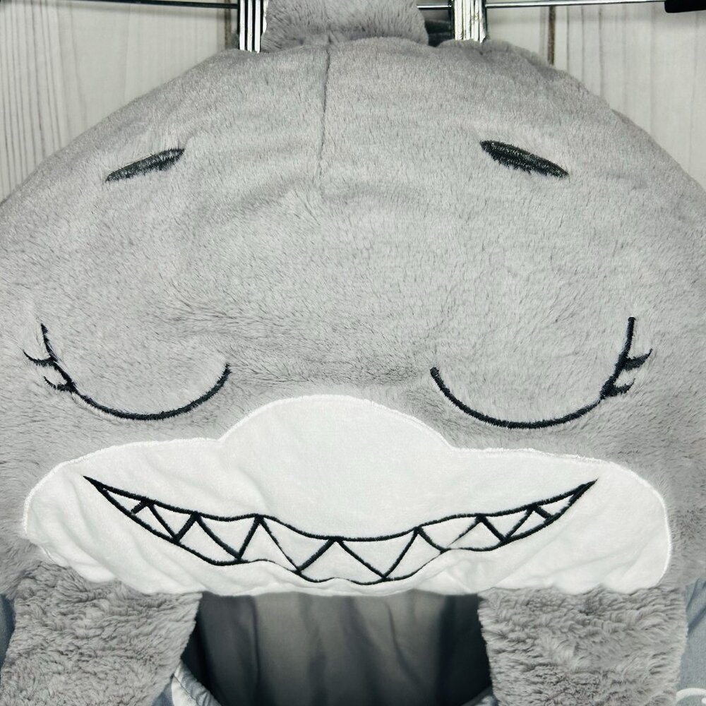Happy Nappers Shak The Shark 54 x 20 Sleeping Bag & Plush Toy - Picture 6 of 11
